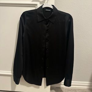 Armani Black Silk Blouse
